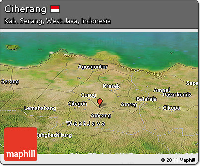Satellite Panoramic Map of Ciherang