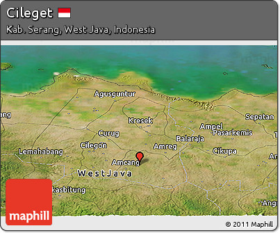 Satellite Panoramic Map of Cileget