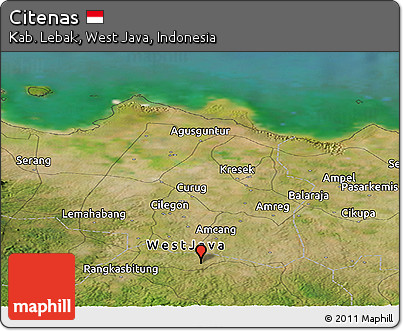 Satellite Panoramic Map of Citenas