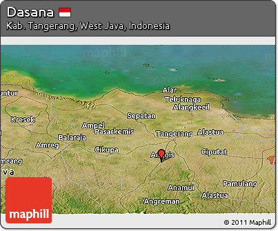 Satellite Panoramic Map of Dasana