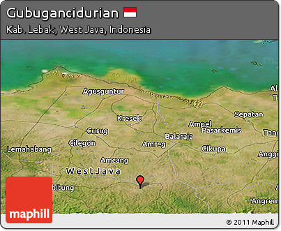 Satellite Panoramic Map of Gubugancidurian