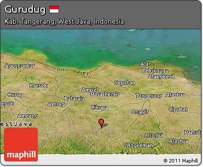 Satellite Panoramic Map of Gurudug
