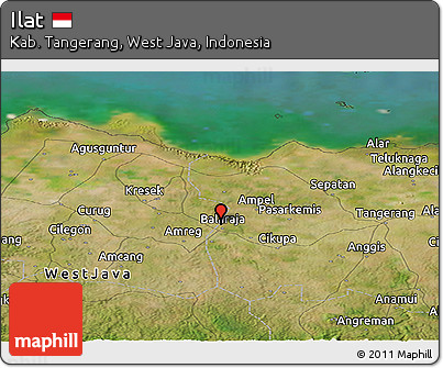 Satellite Panoramic Map of Ilat