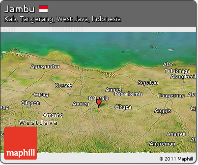 Satellite Panoramic Map of Jambu