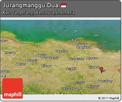 Satellite Panoramic Map of Jurangmanggu Dua
