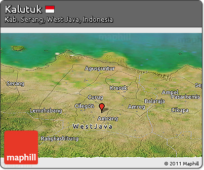 Satellite Panoramic Map of Kalutuk