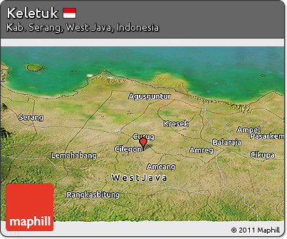 Satellite Panoramic Map of Keletuk