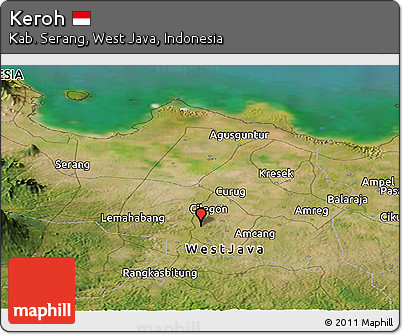 Satellite Panoramic Map of Keroh