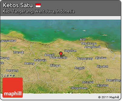 Satellite Panoramic Map of Ketos Satu