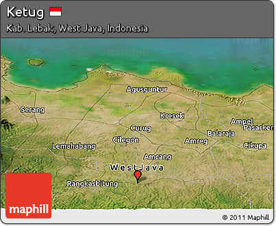 Satellite Panoramic Map of Ketug