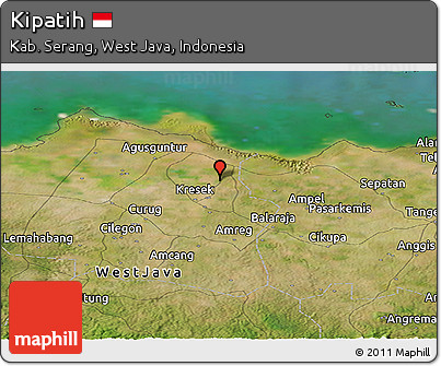 Satellite Panoramic Map of Kipatih
