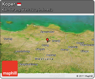 Satellite Panoramic Map of Koper