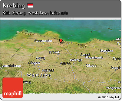 Satellite Panoramic Map of Krebing