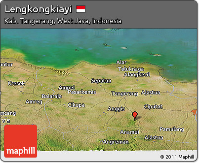 Satellite Panoramic Map of Lengkongkiayi