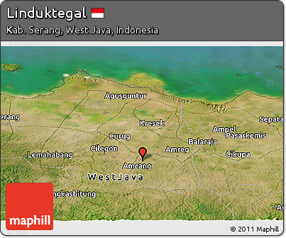 Satellite Panoramic Map of Linduktegal