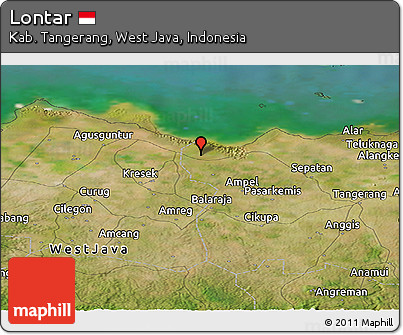 Satellite Panoramic Map of Lontar