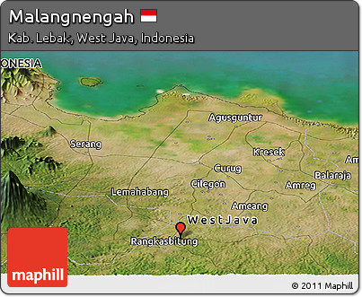 Satellite Panoramic Map of Malangnengah