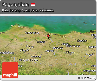 Satellite Panoramic Map of Pagenjahan
