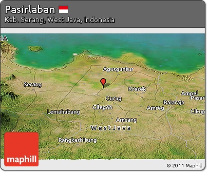 Satellite Panoramic Map of Pasirlaban