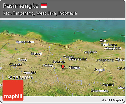 Satellite Panoramic Map of Pasirnangka