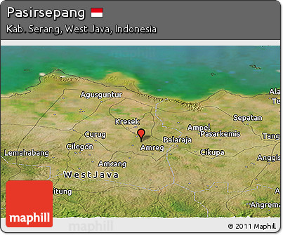 Satellite Panoramic Map of Pasirsepang
