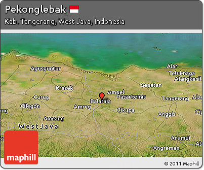 Satellite Panoramic Map of Pekonglebak