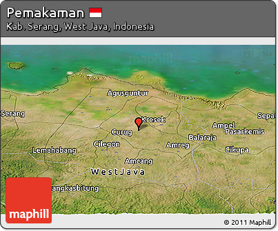 Satellite Panoramic Map of Pemakaman