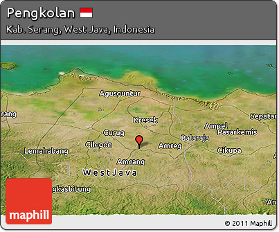 Satellite Panoramic Map of Pengkolan
