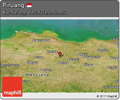 Satellite Panoramic Map of Piruang