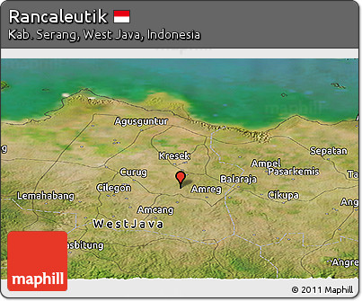 Satellite Panoramic Map of Rancaleutik