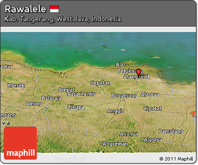 Satellite Panoramic Map of Rawalele
