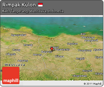 Satellite Panoramic Map of Rimpak Kulon