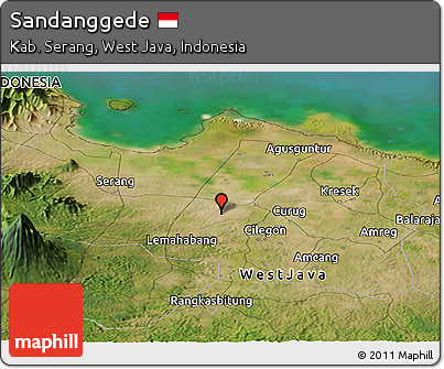 Satellite Panoramic Map of Sandanggede