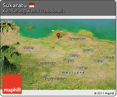 Satellite Panoramic Map of Sukaratu