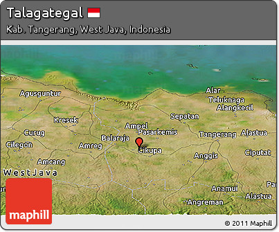 Satellite Panoramic Map of Talagategal