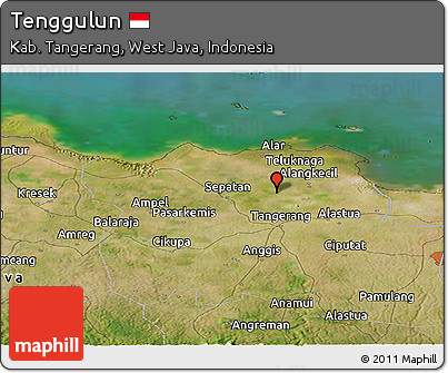 Satellite Panoramic Map of Tenggulun