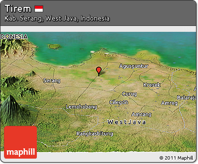 Satellite Panoramic Map of Tirem
