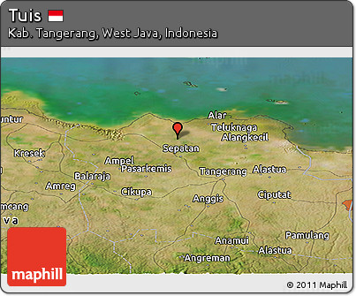 Satellite Panoramic Map of Tuis
