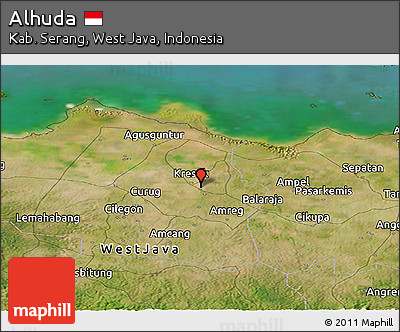 Satellite Panoramic Map of Alhuda