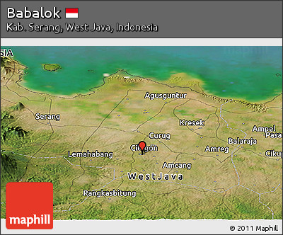 Satellite Panoramic Map of Babalok
