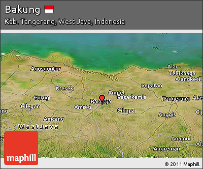 Satellite Panoramic Map of Bakung