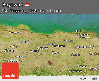 Satellite Panoramic Map of Bayawak