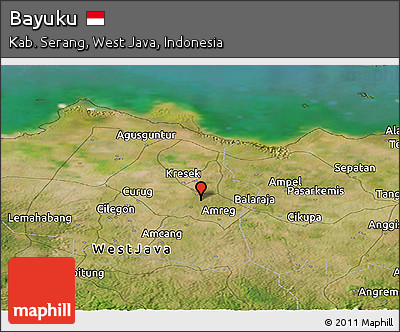 Satellite Panoramic Map of Bayuku
