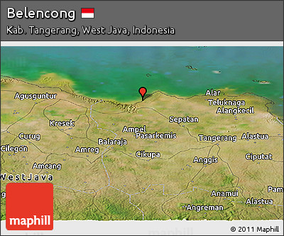 Satellite Panoramic Map of Belencong