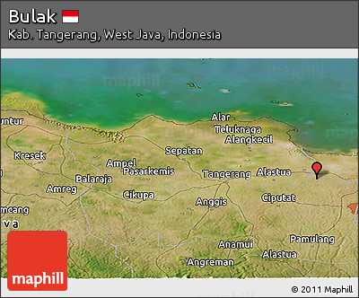 Satellite Panoramic Map of Bulak