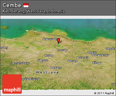 Satellite Panoramic Map of Cembe