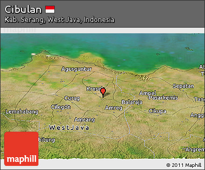 Satellite Panoramic Map of Cibulan