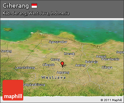 Satellite Panoramic Map of Ciherang