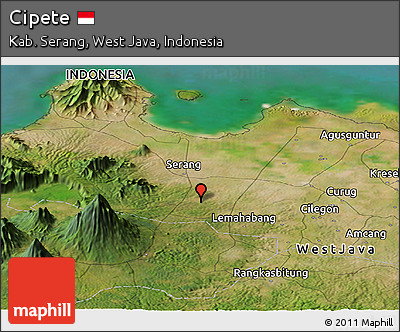 Satellite Panoramic Map of Cipete