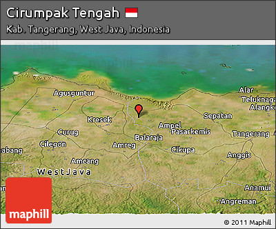 Satellite Panoramic Map of Cirumpak Tengah